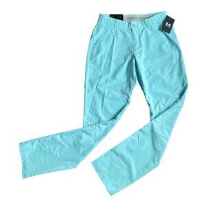 Under Armour Mens Gold Pants 30/32 Light Blue Taper Style Nwt